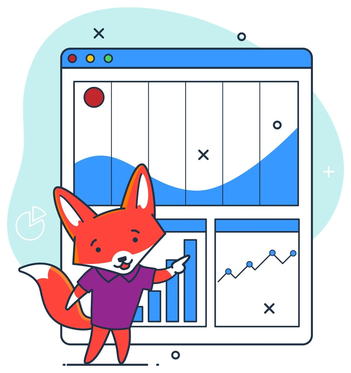 DashboardFox fox mascot